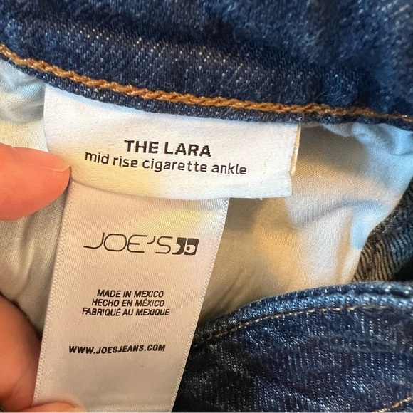 Joe’s Jeans The Lara Mid Rise Cigarette Ankle Jean Dark Wash 26 - Picture 12 of 13